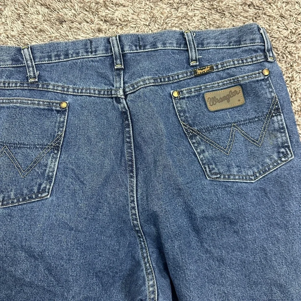 Wrangler 38x36 George Strait Cowboy Cut Jeans Blue Straight Leg 13MGSHD